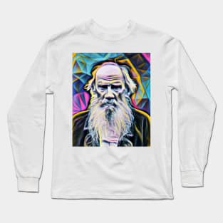 Leo Tolstoy Portrait | Leo Tolstoy Artwork 4 Long Sleeve T-Shirt